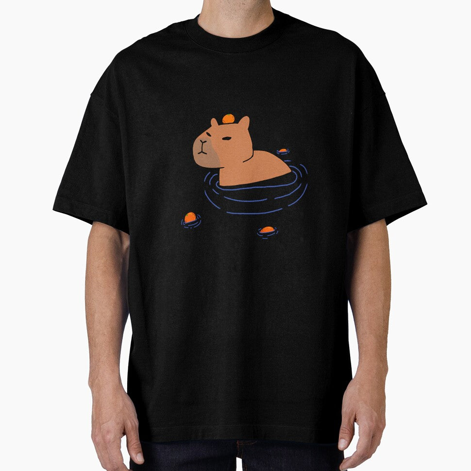 Calm Capybara in Citrus Bath by WanTry