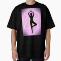 Yoga Pose Neon Pink Yoga Lettering by SoccaTamam