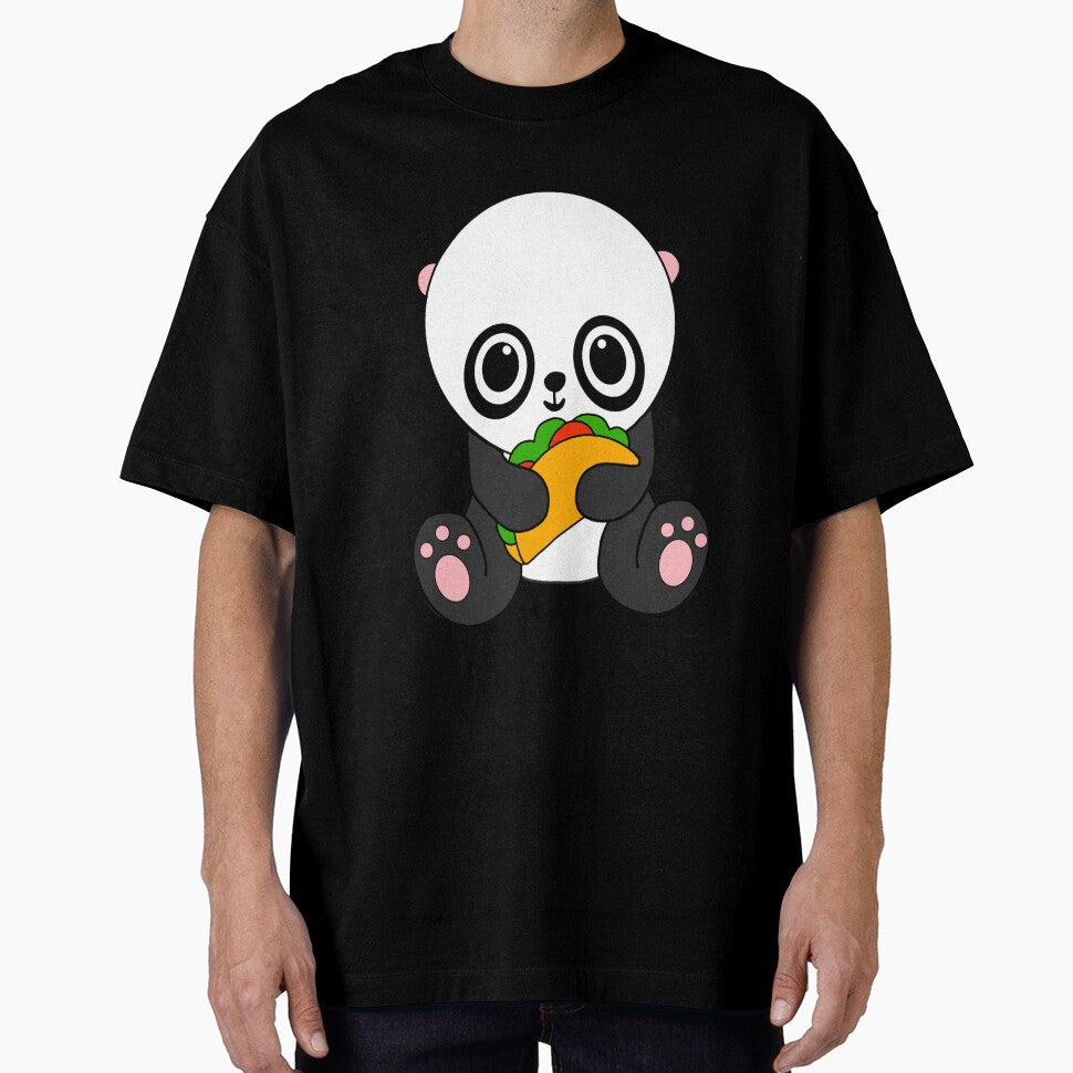 Funny Panda Bear Eating A Taco by SouthernDesigns