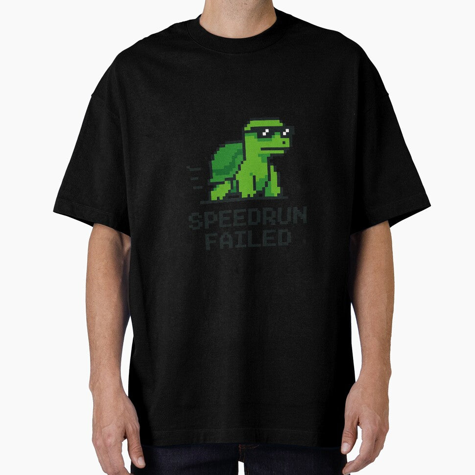 Speedrun Failed – Funny Pixel Turtle Design by SlomianyPisarz