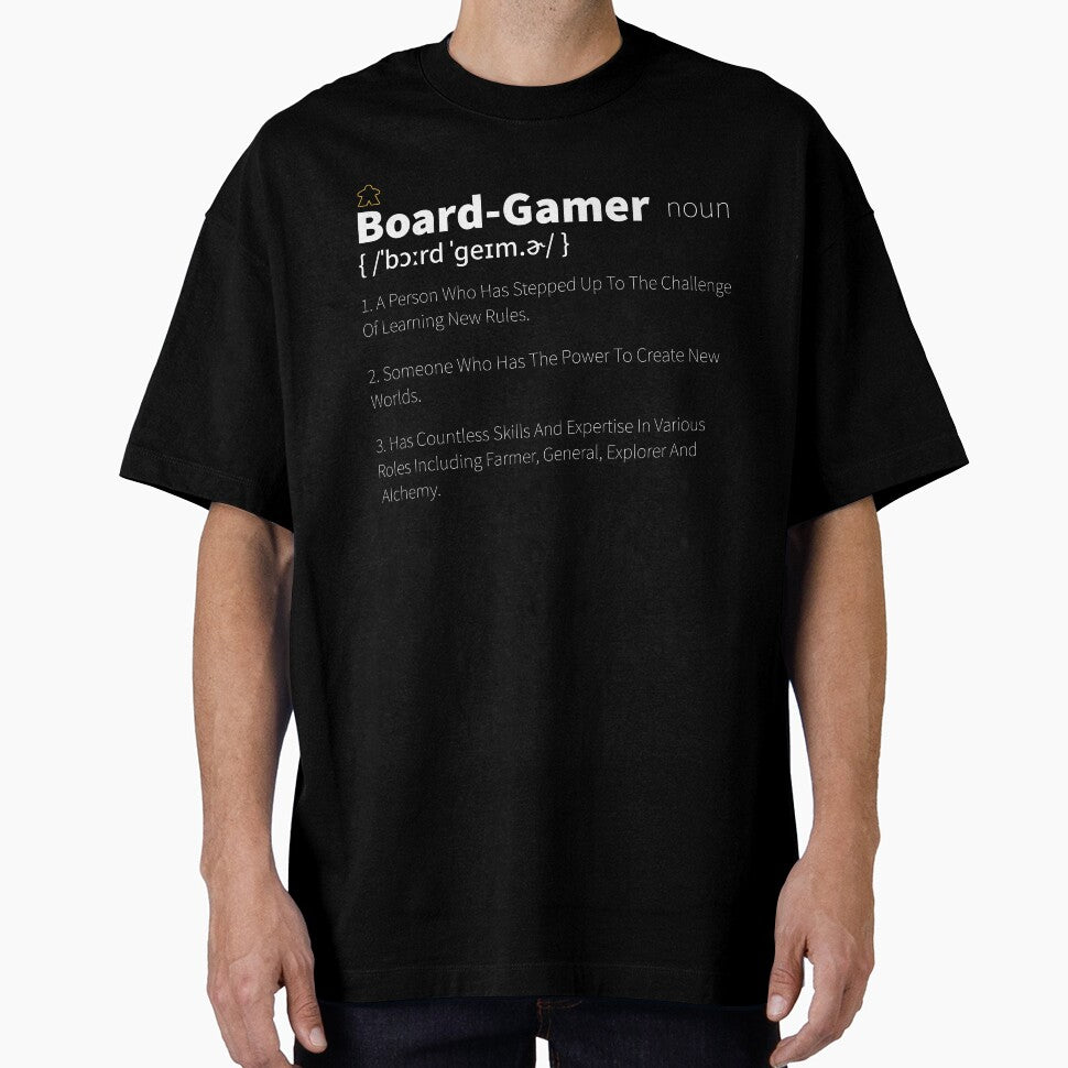 Board Gamer Definition - Board Game Inspired Graphic - Tabletop Gaming  - BGG by MeepleDesign