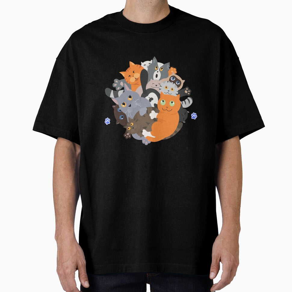The Clever Cat Lady Club – Black Print by DPingBirdie