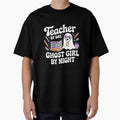Teacher By Day Ghost Girl By Night Cute Halloween Teacher Shirt by Raw Tigers