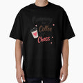 Running on Coffee and Chaos Funny Coffee Lover Shirt Cute Mom Life Humor Design by vaastore