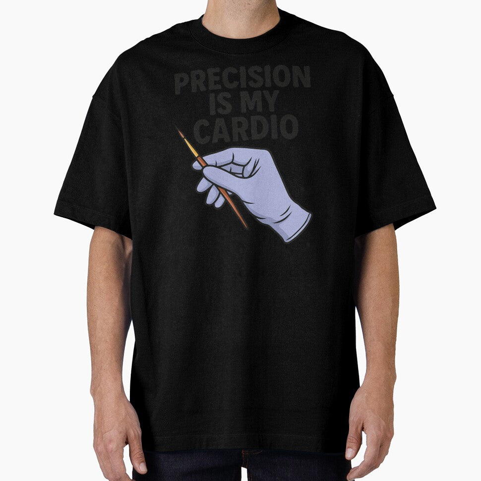 Precision Is My Cardio Funny Nail Tech Design by Virelo