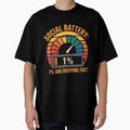 Low Social Battery - Funny Introvert Energy Design by JohnVBurks