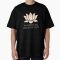 Breathe In, Breathe Out – Minimalist Lotus Flower Meditation Design by Mike B.
