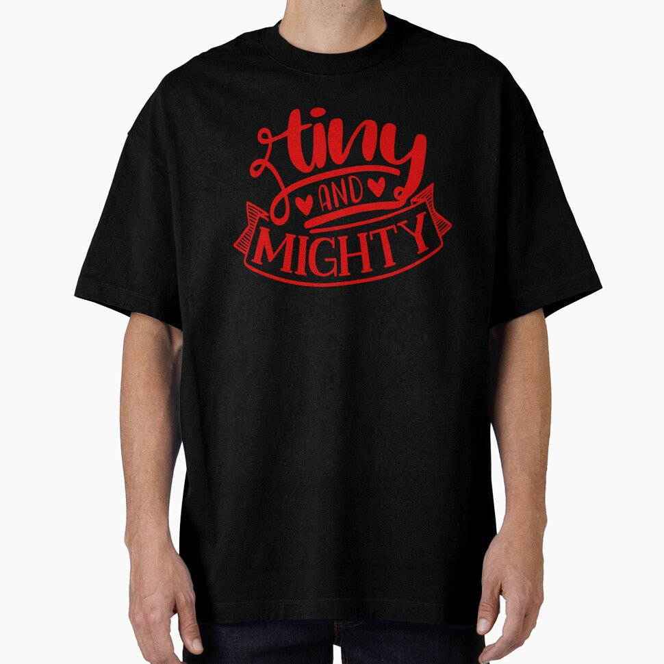 Tiny And Mighty Newborn Quote by Open Canvas