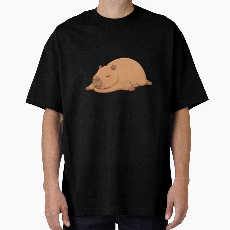Melting Into Peace Lazy Capybara Puddle by Petzzz