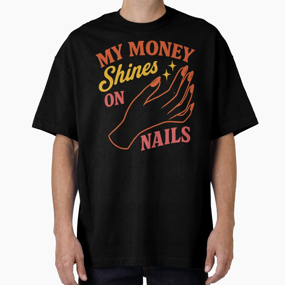My Money Shines on Nails – Retro Nail Art Design by Meandmyshop