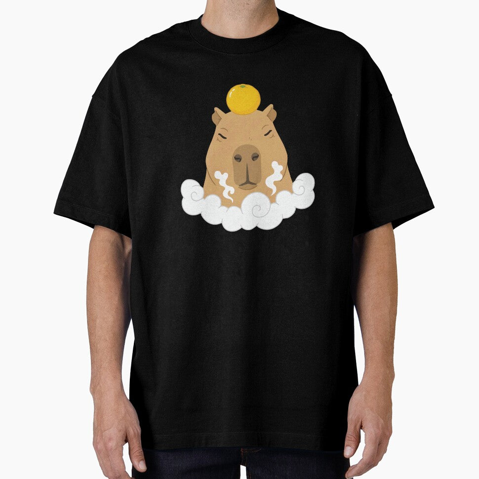 Zen Master - Capybara Balancing Yuzu Fruit by Petzzz
