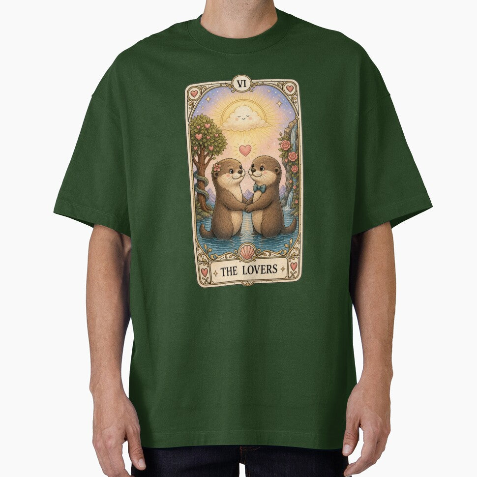 The Lovers Otter Tarot Card by katienicole93