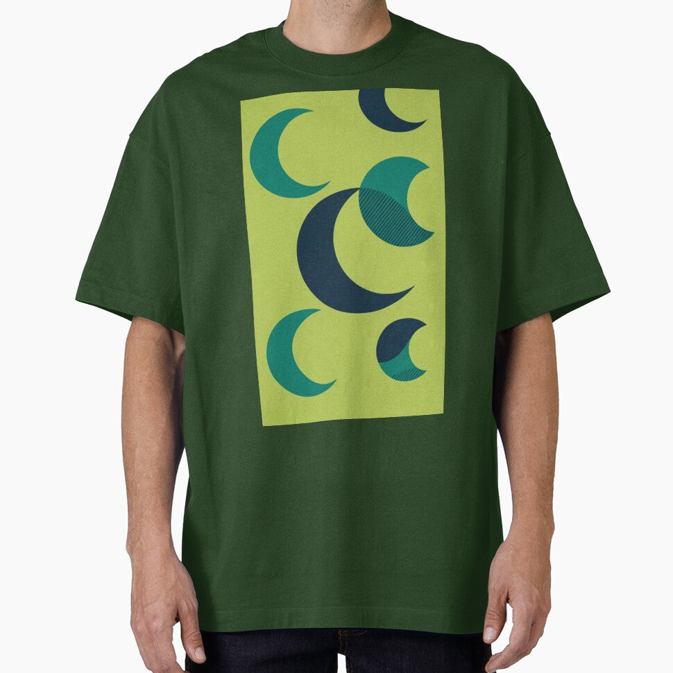 Abstract moon phases pattern — minimalist celestial design by xaiartist