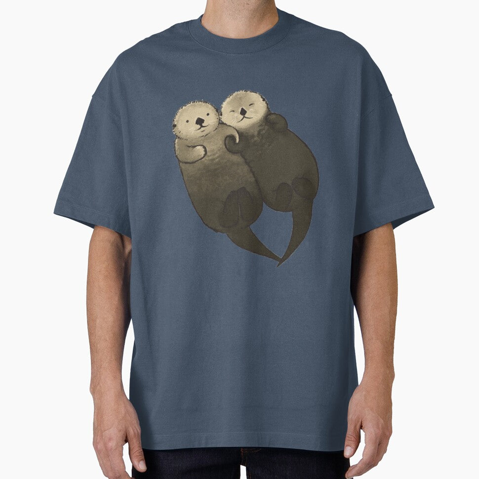 Significant Otters - Otters Holding Hands by StudioMarimo