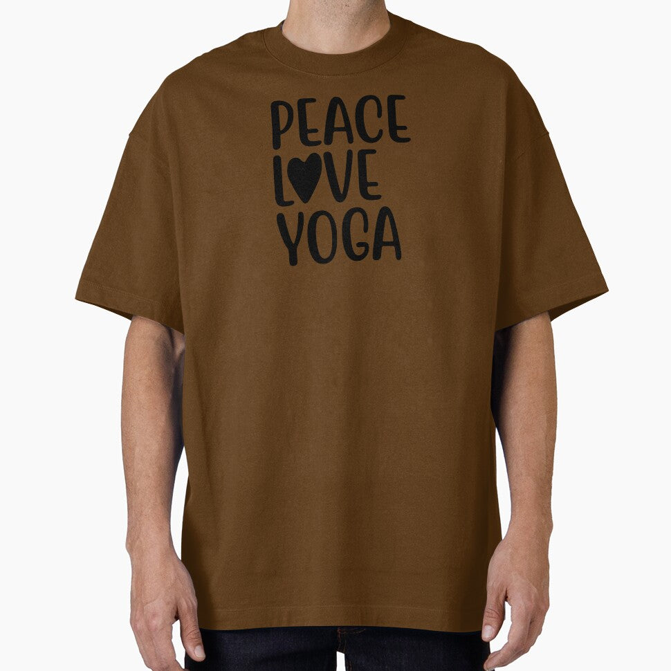 Yoga Quote Peace Love Yoga Motivational Saying by SoccaTamam