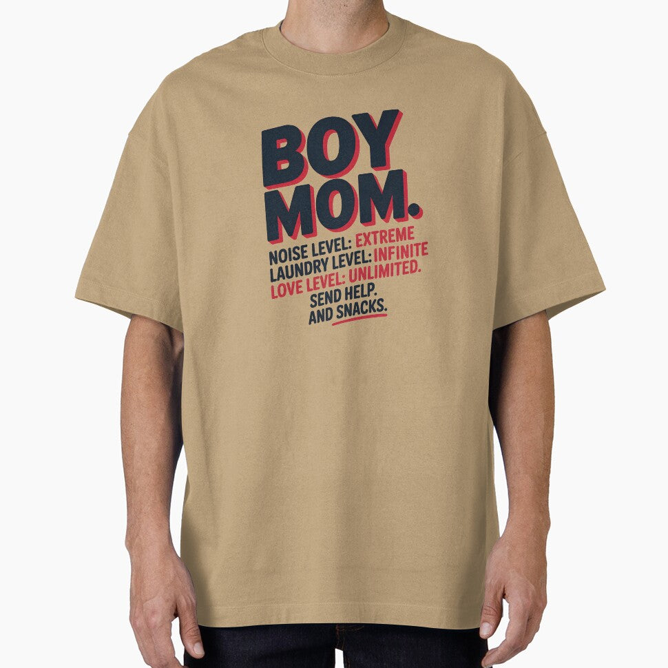 Funny Boy Mom Noise Laundry and Snacks Quote by Enea Kelo