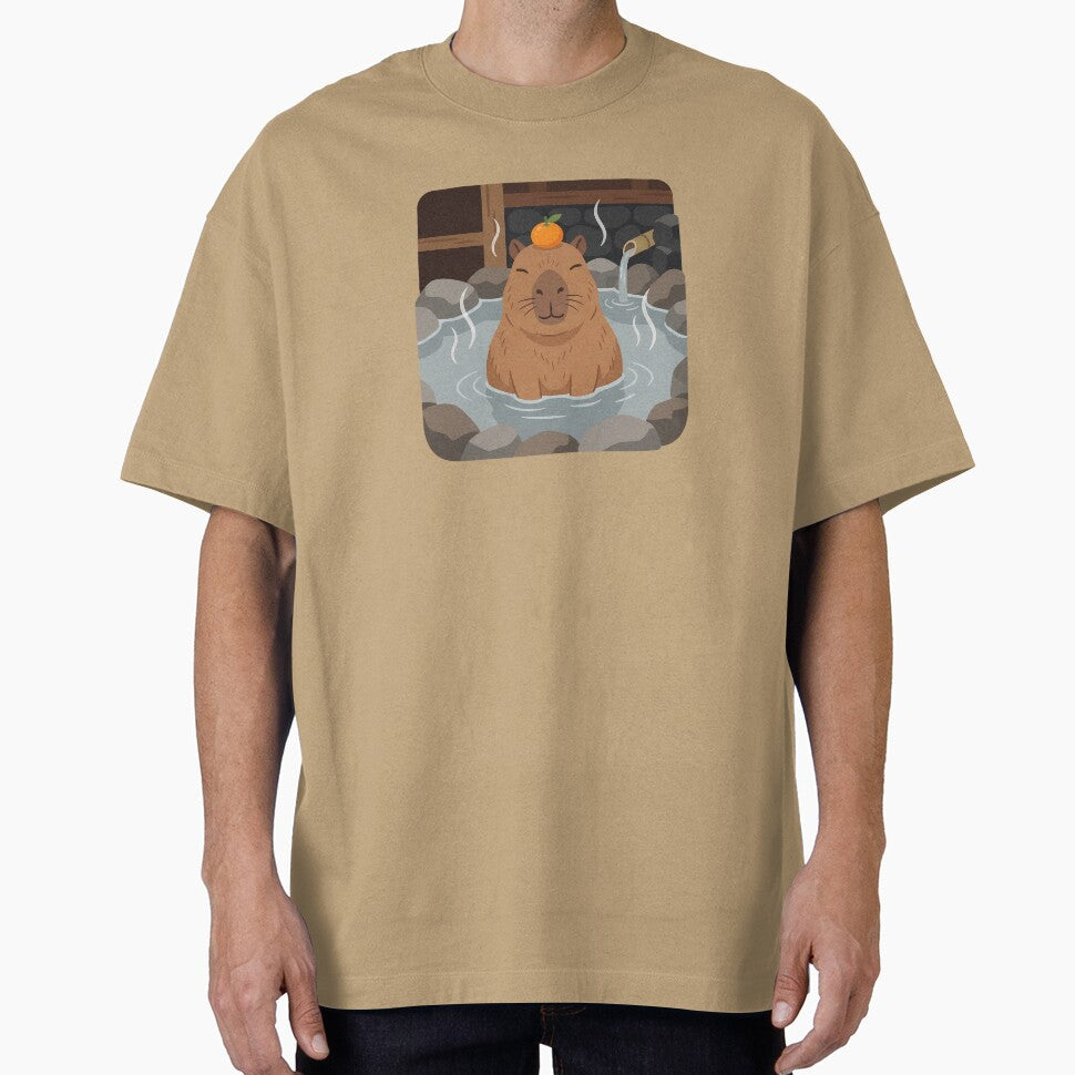 Cute Zen Carpincho Capybara Hot Spring by DuckOddity