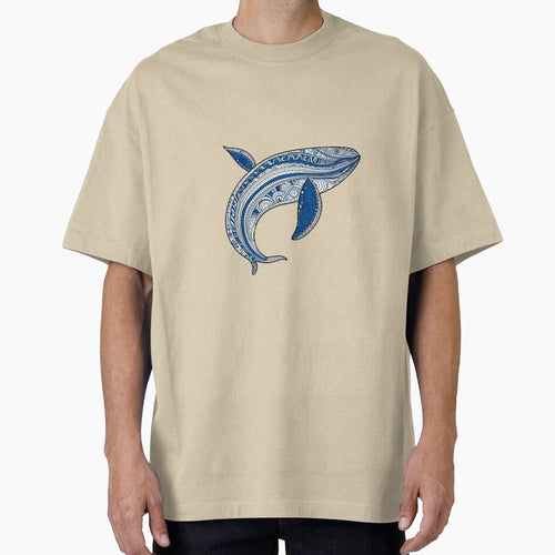 Aboriginal Art Blue Whale by sonorian