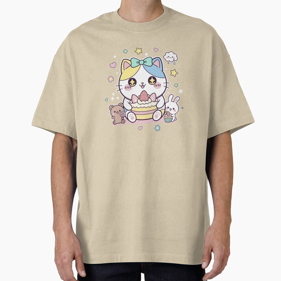 kawaii cute illustration classic tshirt and sticker by anandsiva2703