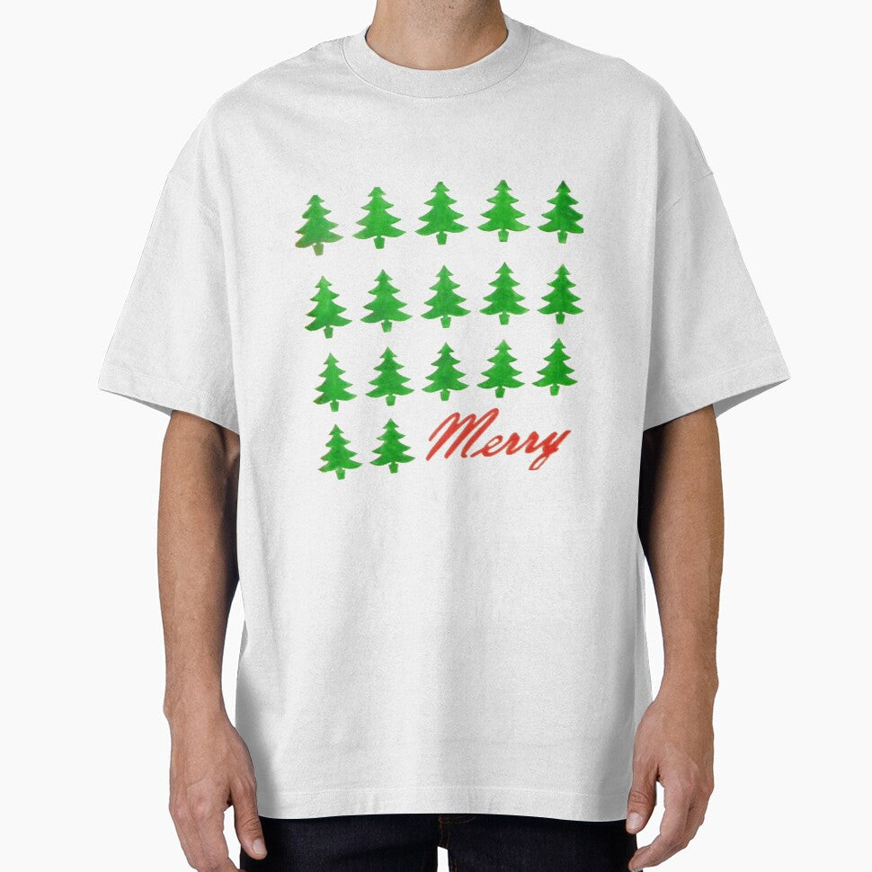 Merry with Christmas Trees by cabindog