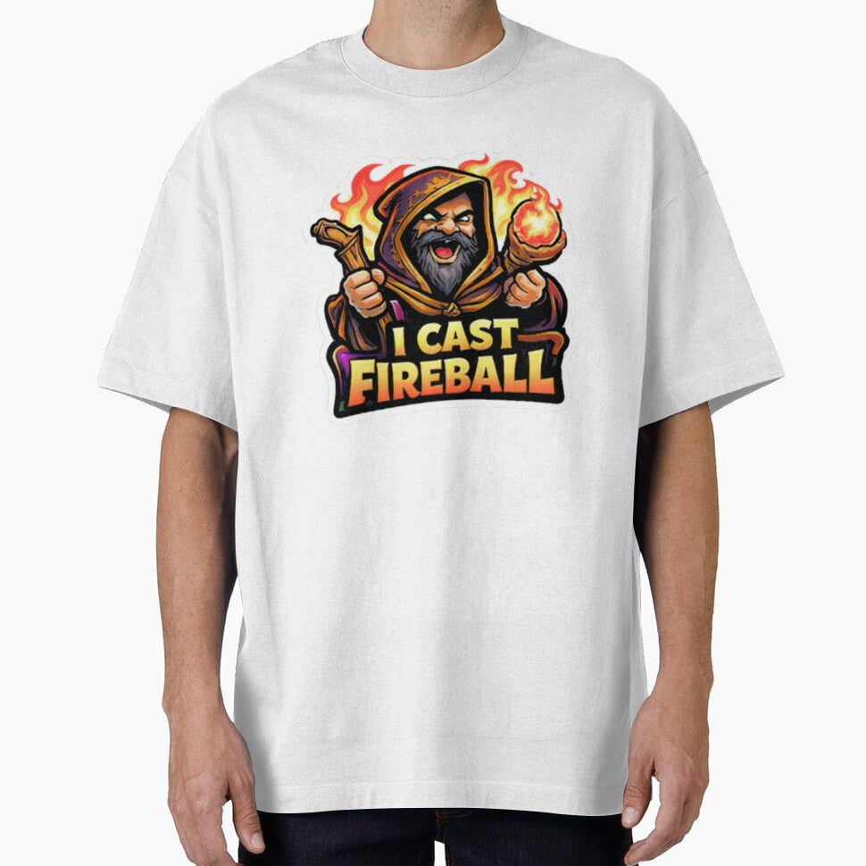 I Cast Fireball Chaotic Wizard Humor by Vibe Forge Gold