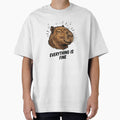 Chill Capybara 'Everything is Fine' - Sarcastic Animal Design by Happy_Animal