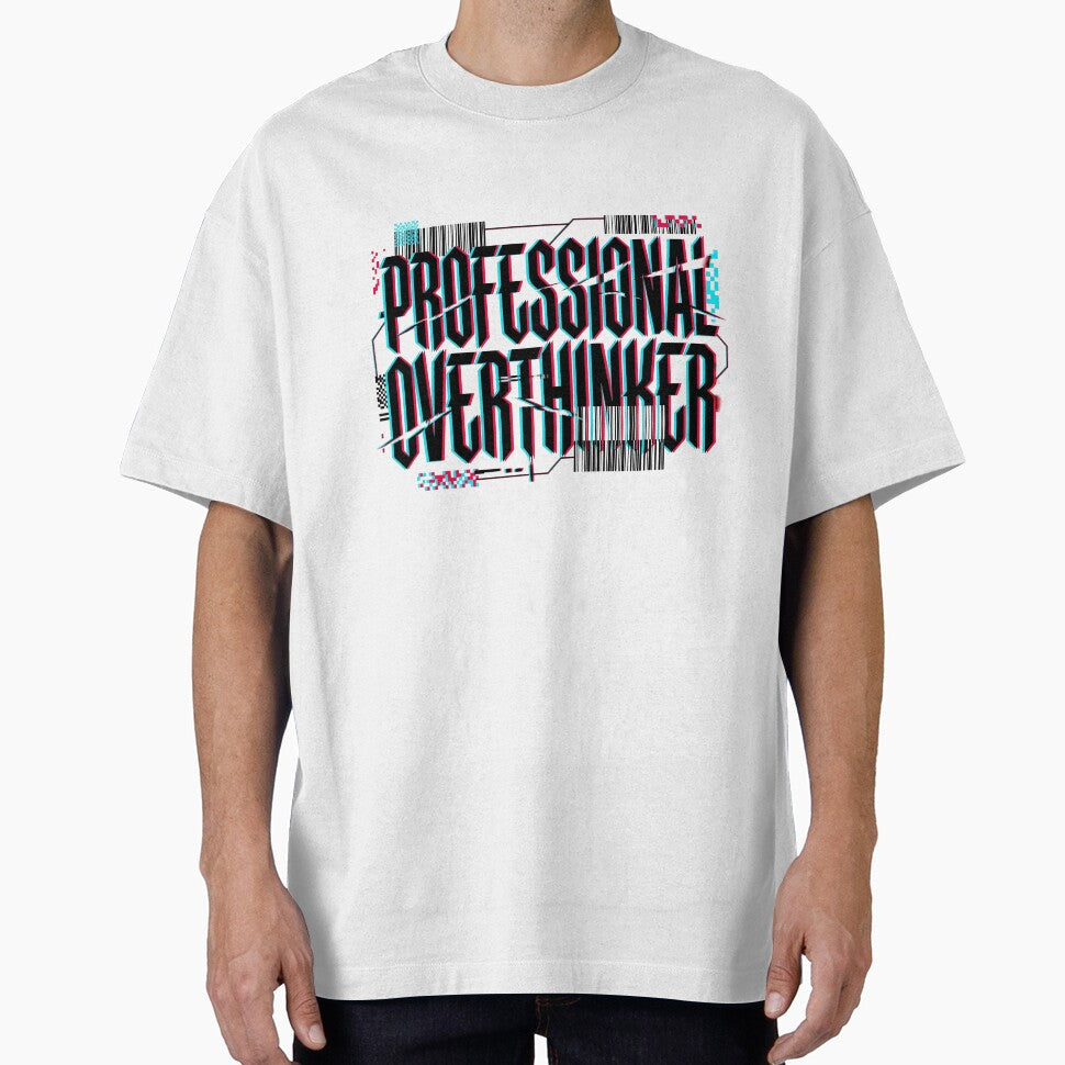Professional Overthinker Glitch Typography by pictranoosa