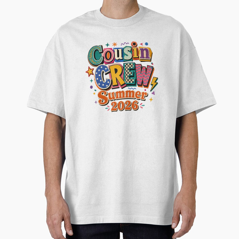Cousin Crew Retro T-Shirt | Matching Family Vacation Graphic Tee, Summer Reunion Trip Shirt Gift by SpaceConcept
