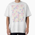 BOHO BOXY MODERN FLOWER PATTERN PASTEL PINK PURPLE BEIGE by blomastudios