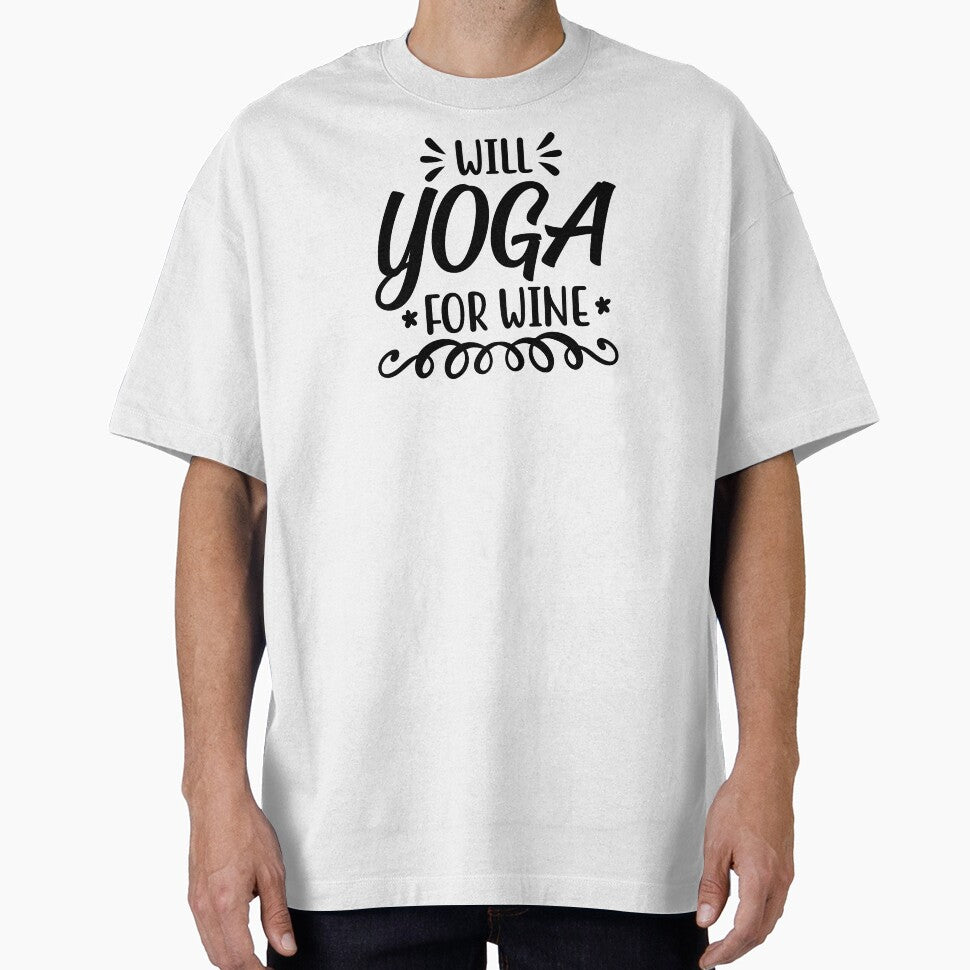 Yoga Quote Will Yoga For Wine Motivational Saying by SoccaTamam
