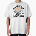 Life Is Better with Dumplings – Cute Kawaii Bowl by EmeraldeaArt