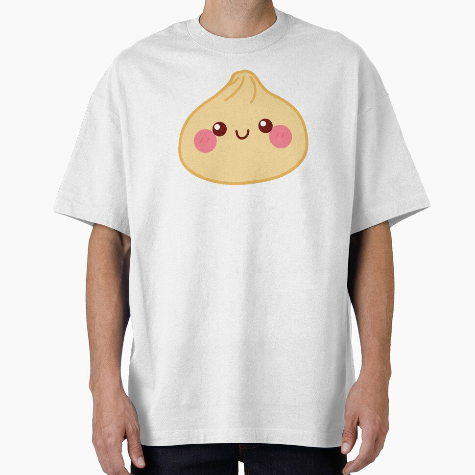 Darker yellow squishy Dumpling – Cute Kawaii Food Character Design by EmeraldeaArt
