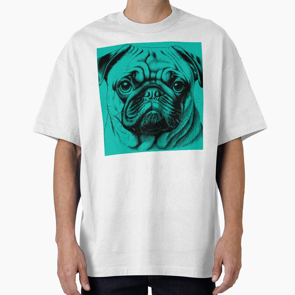 Portrait of a Pug by Flower Magic