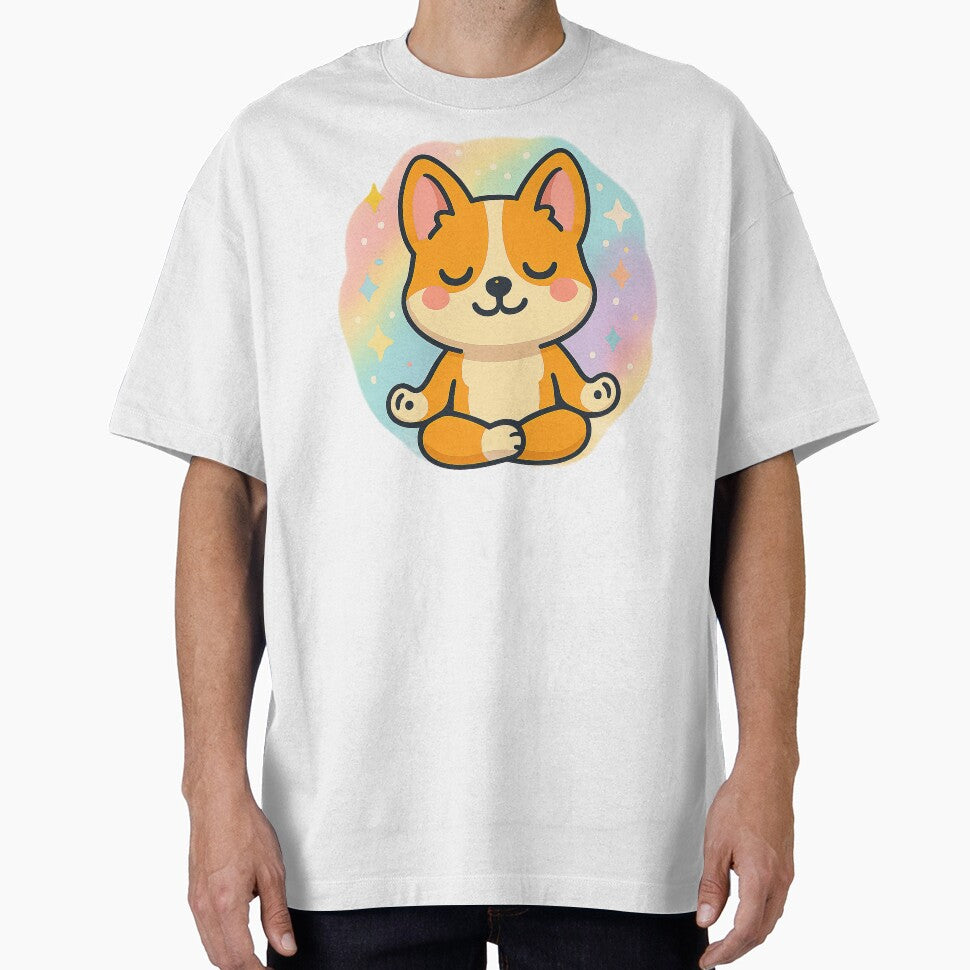 Cute Kawaii Corgi Doing Yoga, Kawaii Corgi by graphic-genie