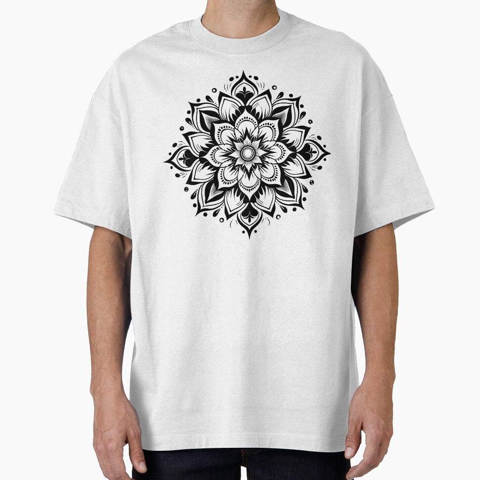 Boho Zen Mandala Intricate Floral Sacred Geometry Design by SaltCreatives