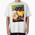 A Colorful Cheese Platter with Grapes and Strawberries Celebrating Freshness and Visual Delight by OlfactoART Studio
