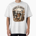 Cute Skeleton Barista Bones And Brew Funny Coffee Shirt — Caffeine To The Bone Kawaii Skull Coffee Lover Gift Tee by MaynyStudio