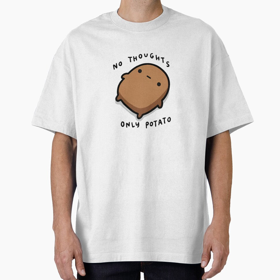 No Thoughts Only Potato Funny Meme Design by HelloCal