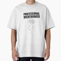Professional Overthinker Funny Line Art Design by Art JSMY