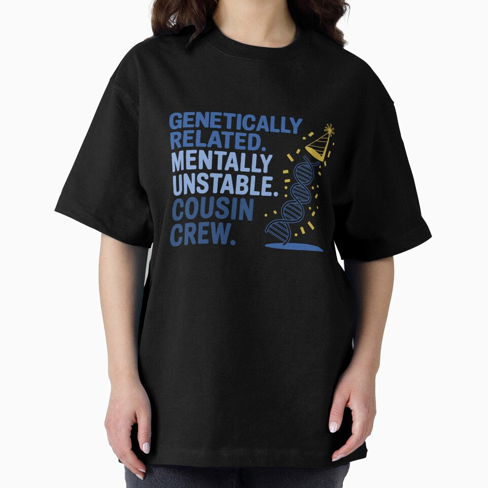 Cousin Crew DNA Party Humor Design by theartfulaspie