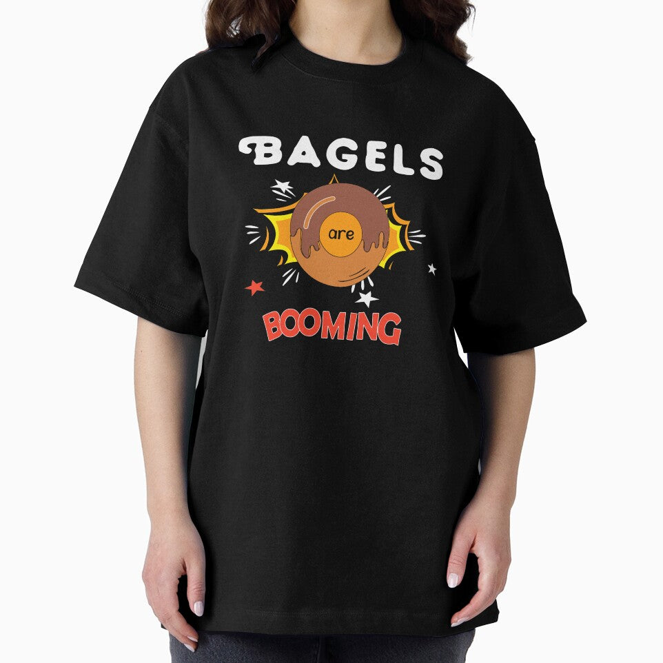 Bagels are booming, Funny shirt meme, Cool Gift for Men, Bagels lover, Present for fathers day, Slim Fit by Annona-