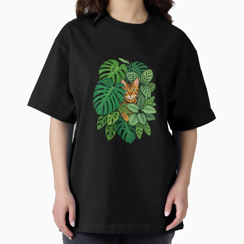 Bengal Cat Indoor Jungle Monstera Houseplants Plant by PictoVibe