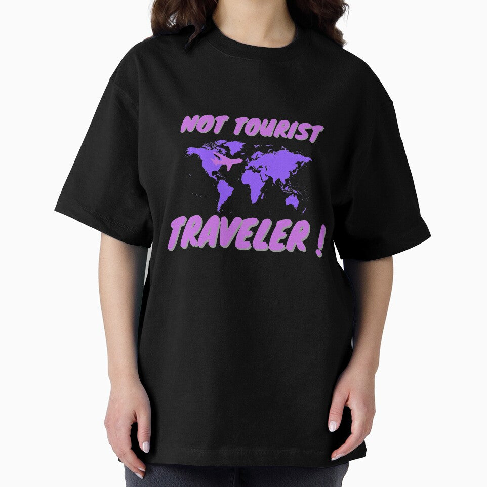 Not tourist - Traveler purple by Soratravels