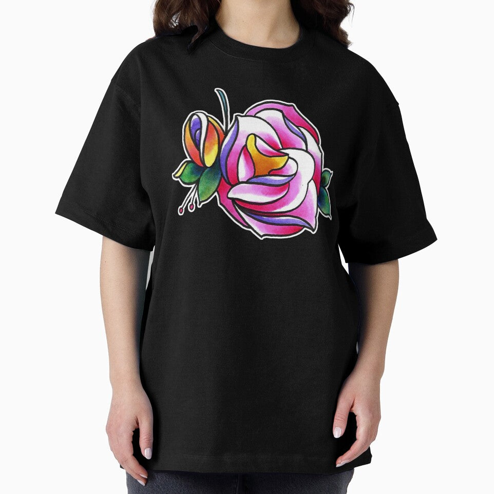 Watercolor Tattoo Inspired Carnation and Rose by Greg Donchatz