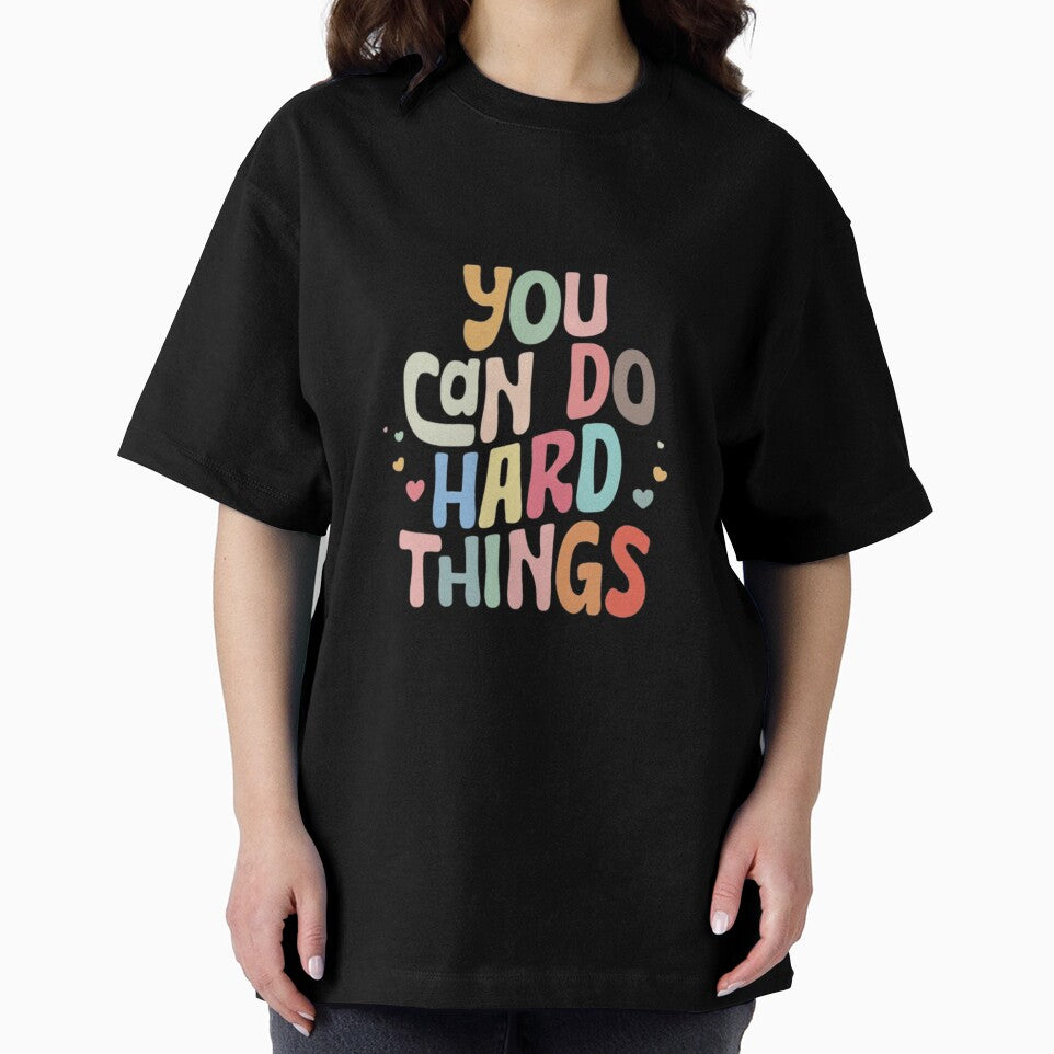 You Can Do Hard Things Teacher Shirt – Motivational Teacher Quote | Positive Classroom Decor & Growth Mindset Gift by ArtiVibeAura