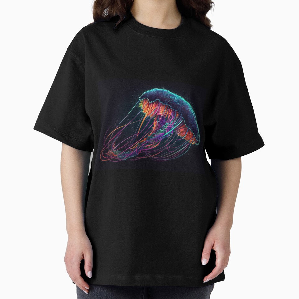 Techno Neon Jellyfish by DreamPuzzles