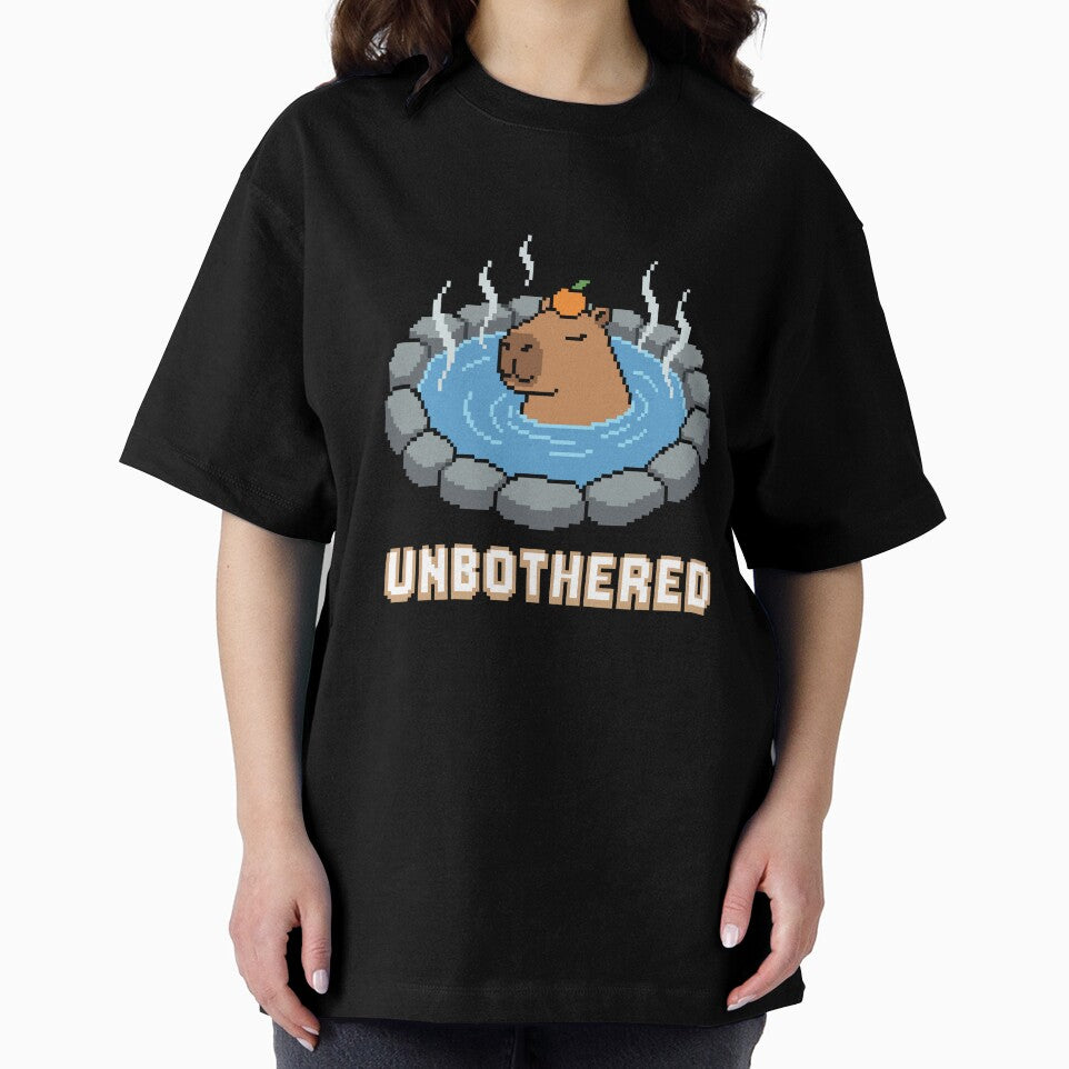 Unbothered Capybara Hot Spring by artistastshirt