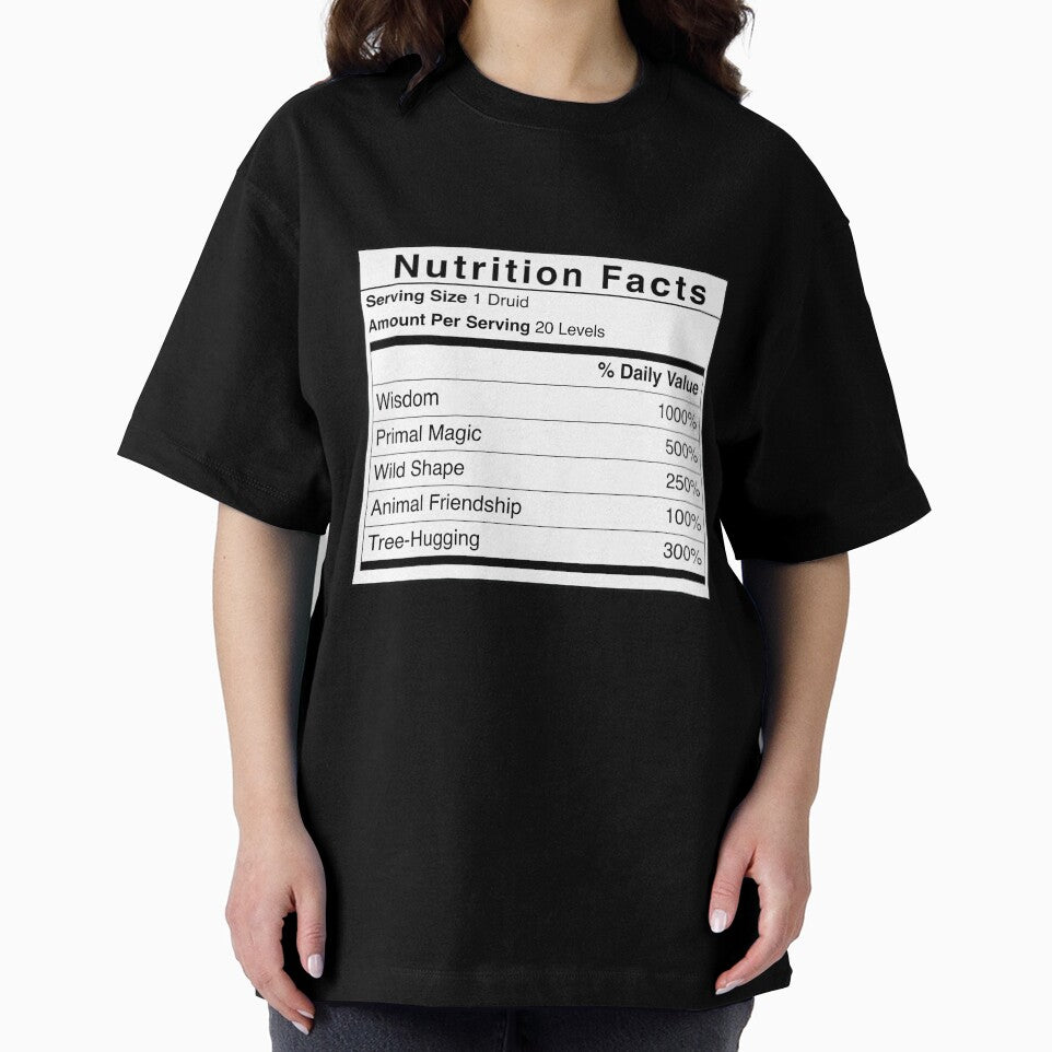 D&D Druid Nutrition Facts by erincrnkdesign