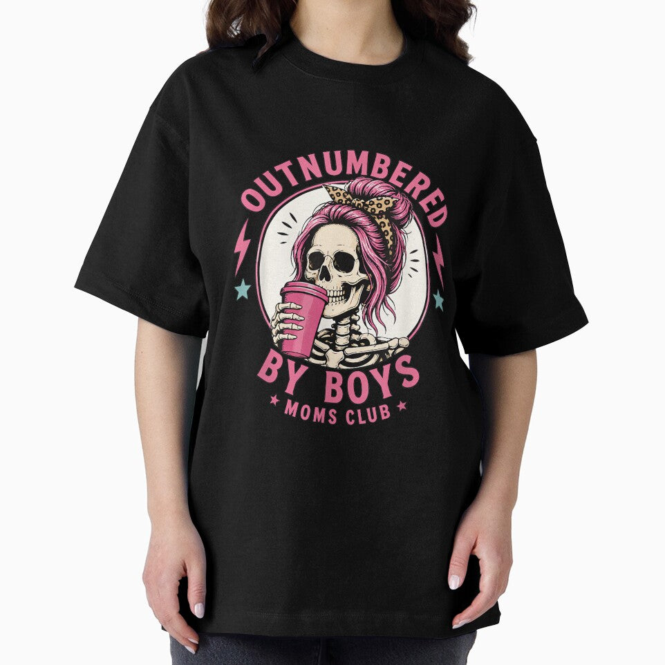 Funny Outnumbered By Boys Boy Mom Club Skeleton Chaos Life by AndersonLFernan