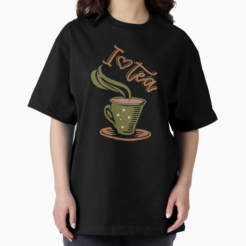 I Love Tea For Tea Addicts by RihabPrint